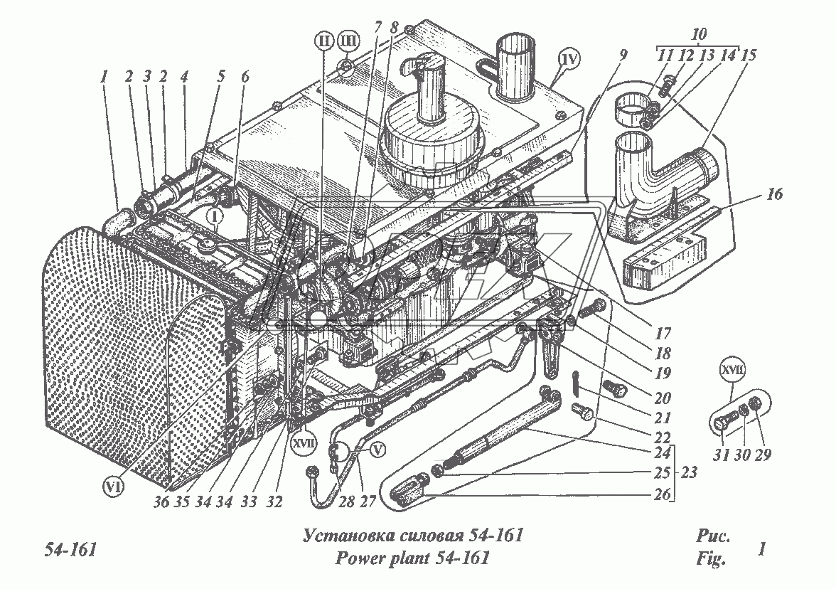 Установка силовая 54-161 1